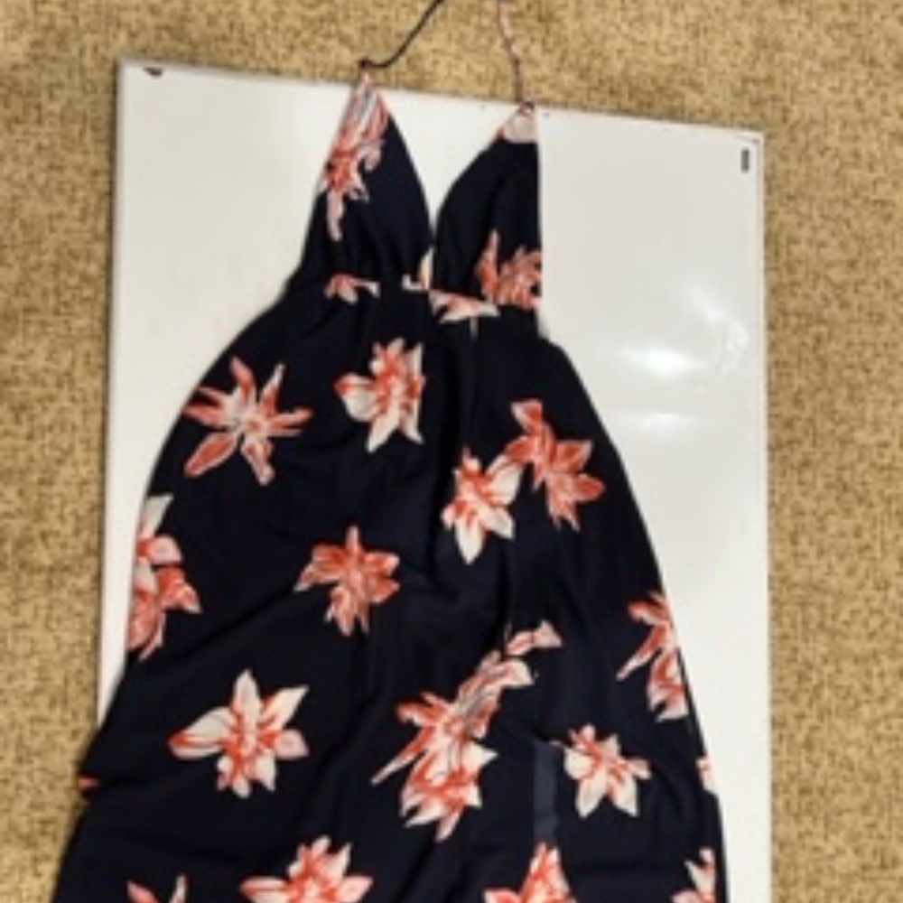 Simplee Maxi Dress - Size M - Navy/Floral